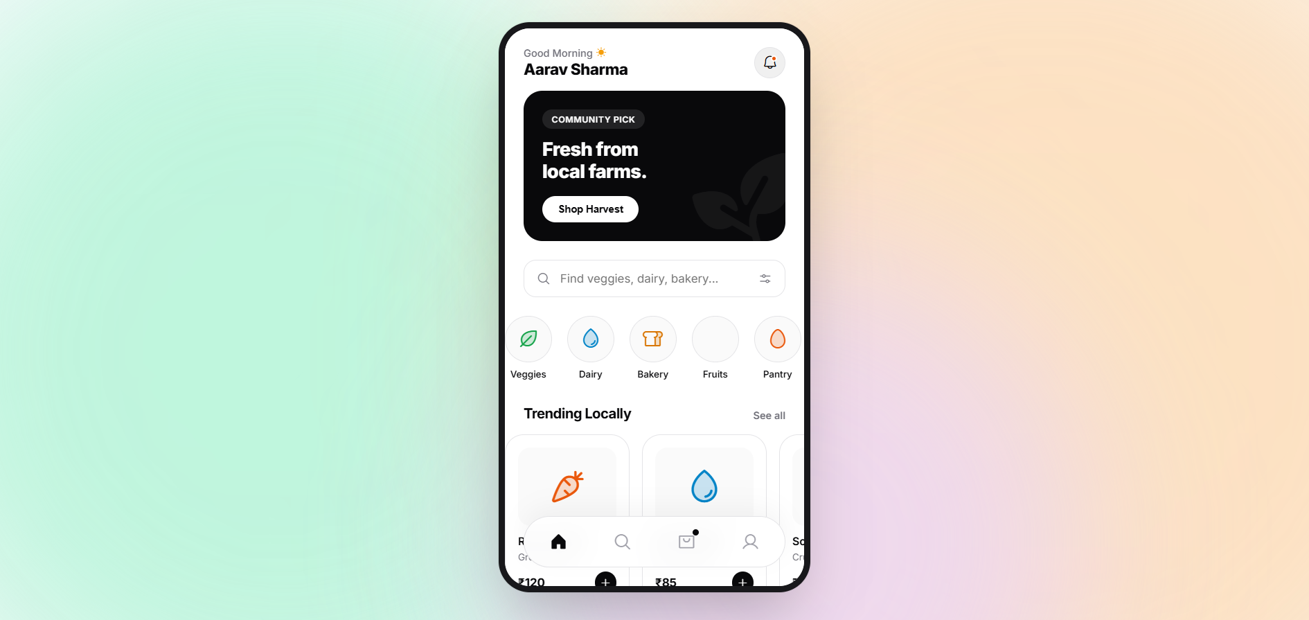 Seko hyperlocal marketplace homepage preview